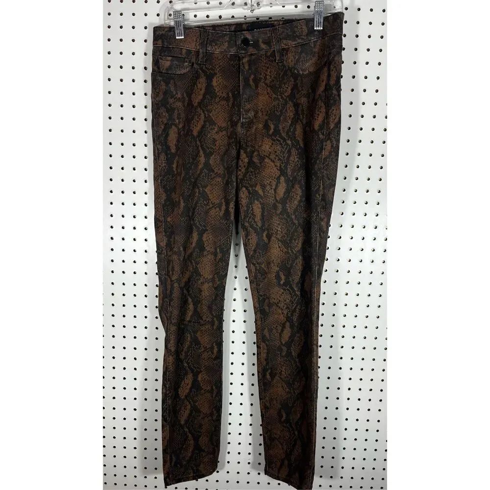 Paige Hoxton ankle coated snakeskin jeans size 28
